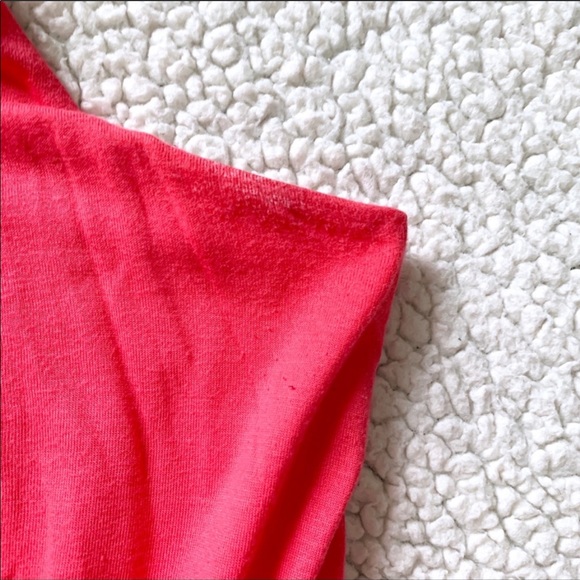 Express Coral Banded Waist Racerback Maxi Dress - Picture 2 of 3